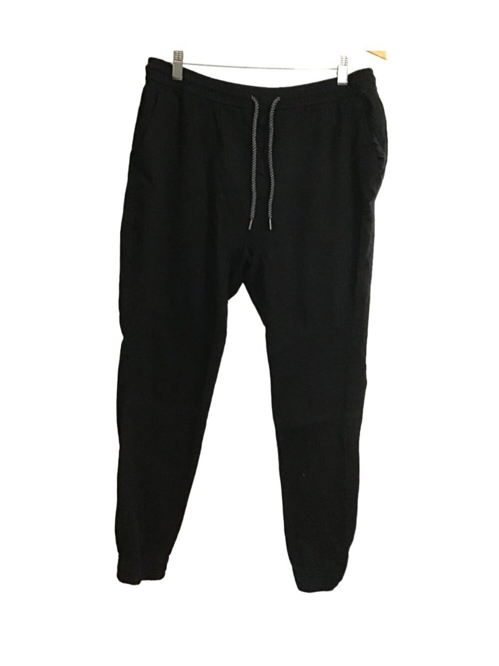 BROOKLYN CLOTH THE JOGGER MENS BLACK ELASTIC WAIST TAPPER LEG SIZE X- LARGE